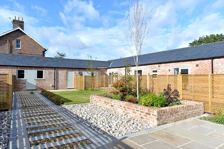 landscaped exterior